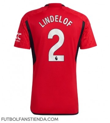 Manchester United Victor Lindelof #2 Primera Equipación 2023-24 Manga Corta